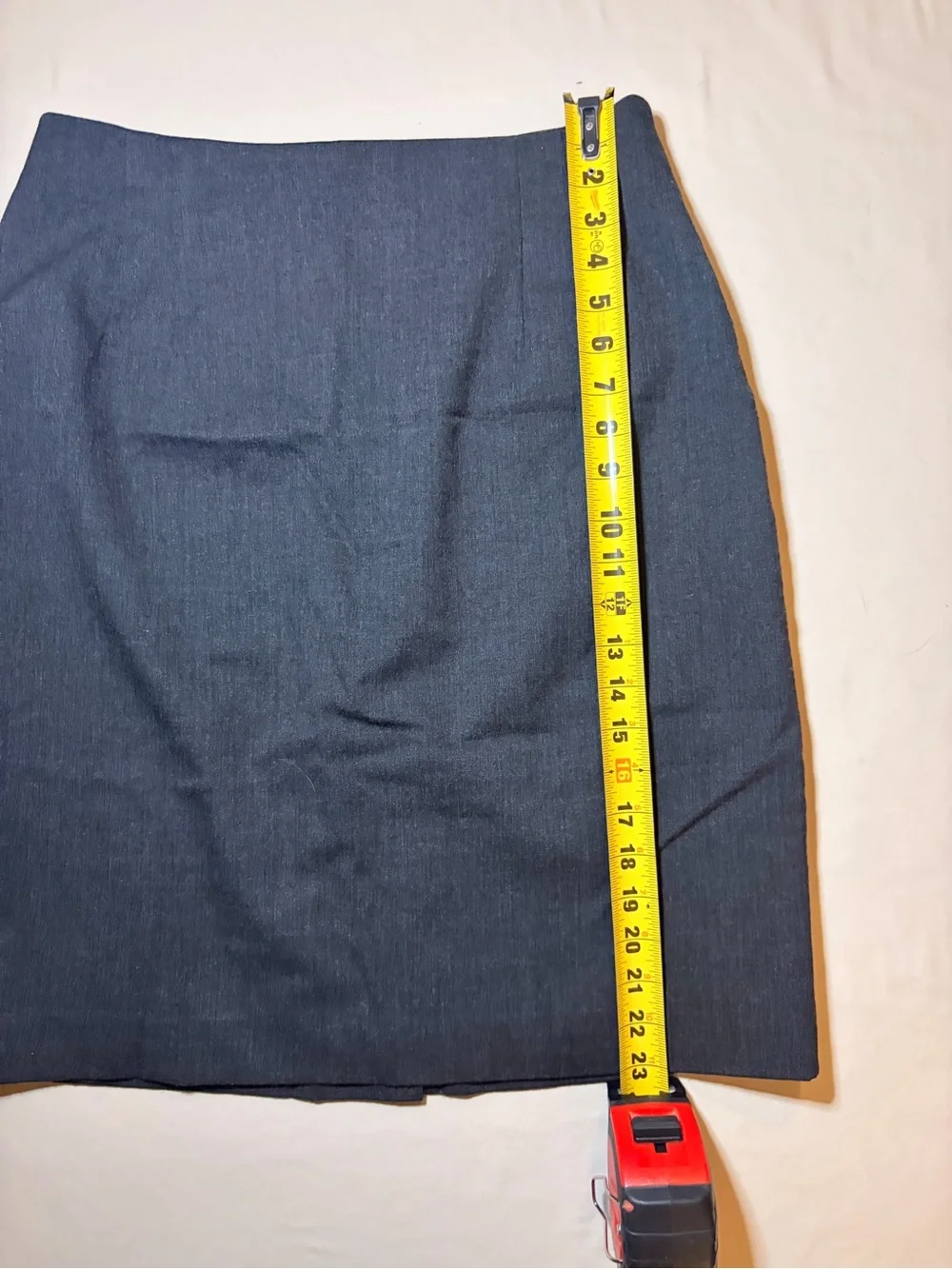 Stephanie Andrews L Blue Pencil Skirt Knee Length Lined Career Office Business